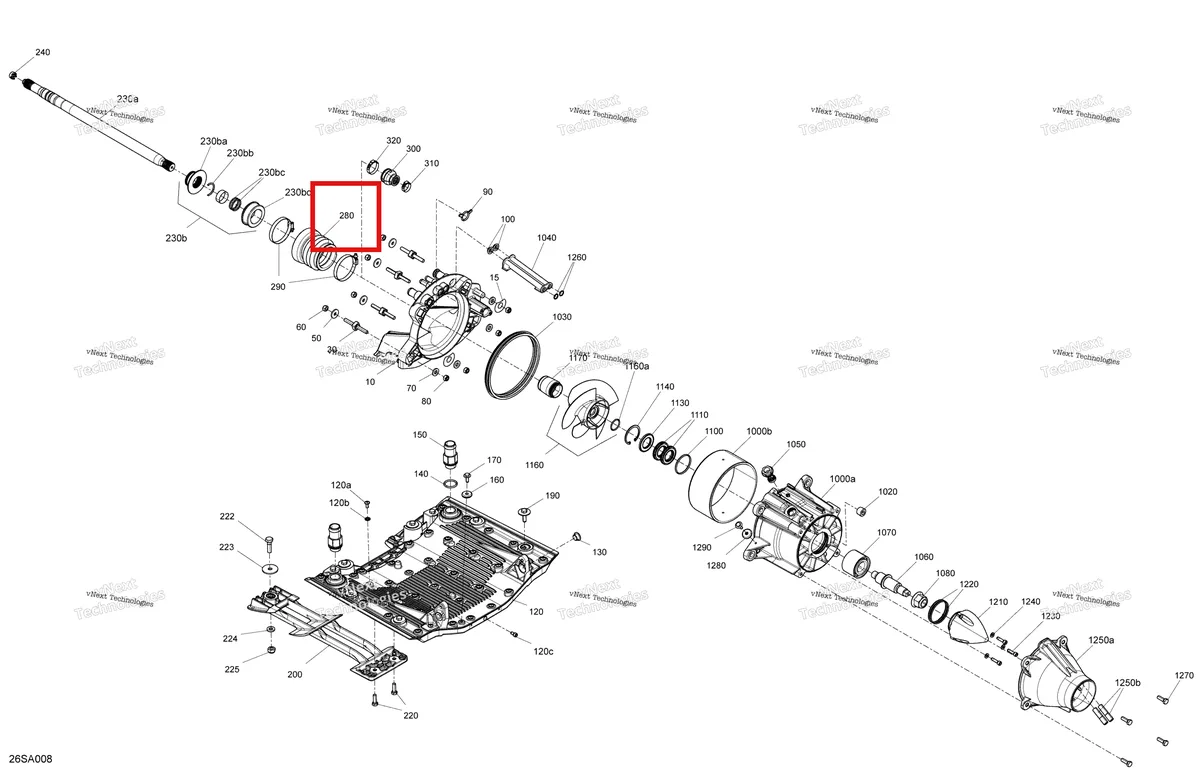Деталь 271002166 на схеме узла 2021 Sea-Doo GTI 90 Drive - Propulsion / Built From Sept 29 2020