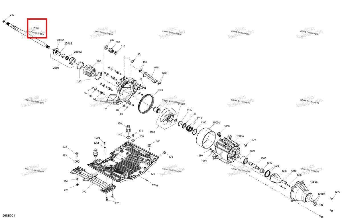 Деталь 271002208 на схеме узла 2022 Sea-Doo GTI 90 Drive - Propulsion