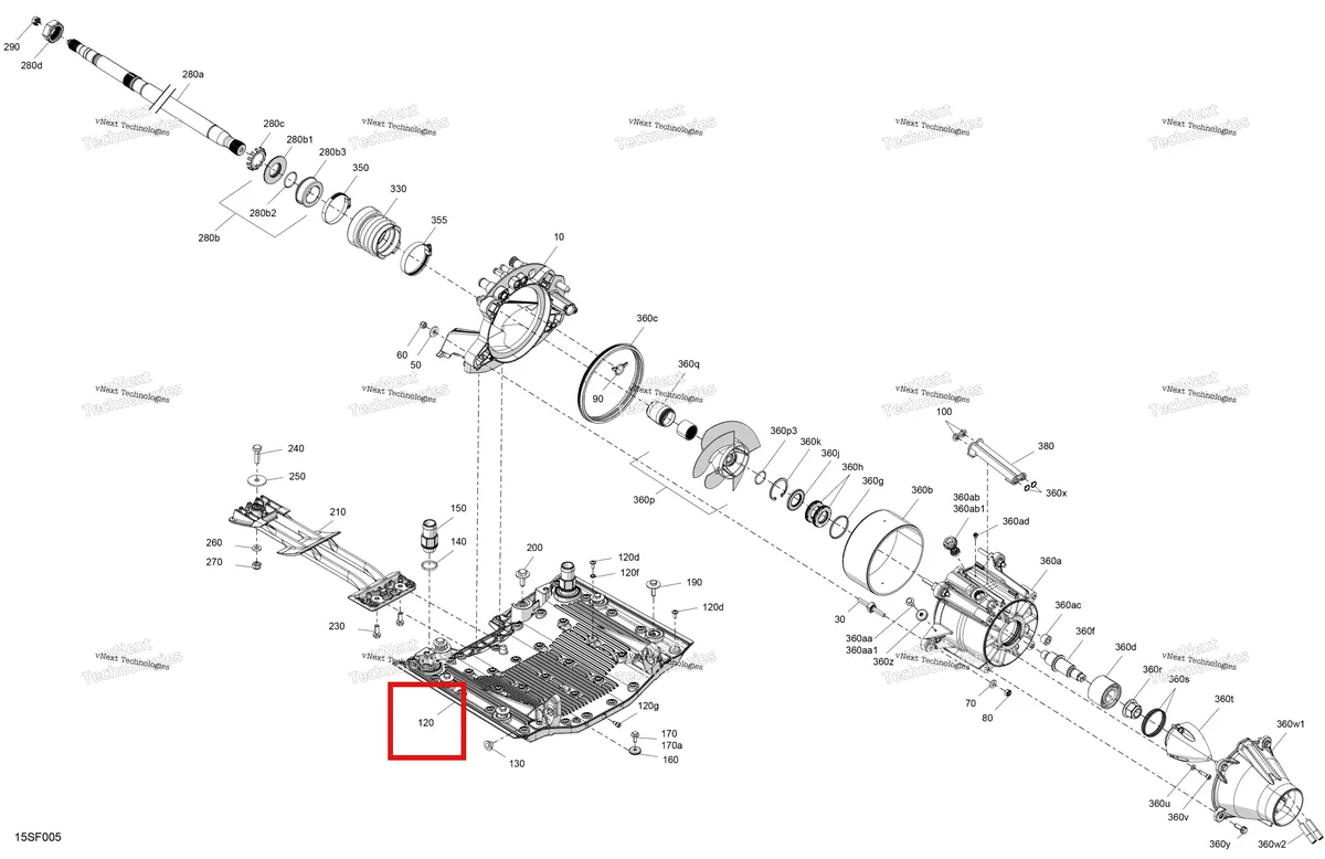 Схема применяемости: Ride пластина в сборе включает 120 to 120 g Sea-Doo RXP 325 X (2026) (271002337)