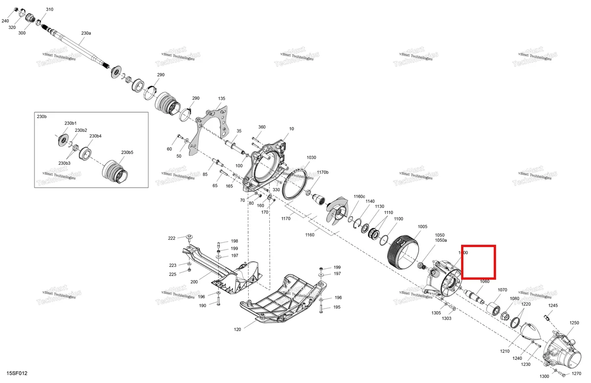 Схема применяемости: Through Hull фитинг Sea-Doo Spark 60 (2023) (271002377)