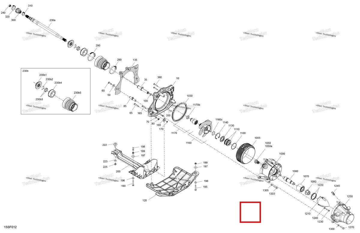 Схема применяемости: Through Hull фитинг Sea-Doo Spark 60 (2023) (271002378)