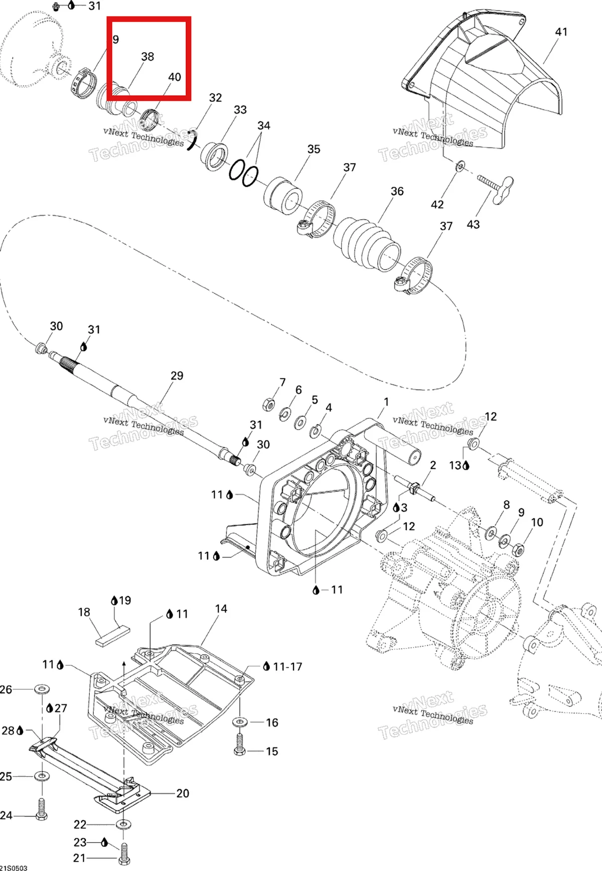 Деталь 272000001 на схеме узла 2005 Sea-Doo GTI LE RFI Propulsion Le