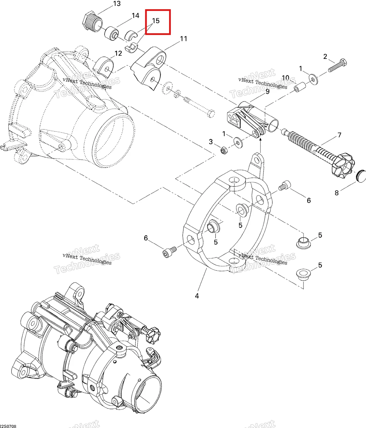 Деталь 272000071 на схеме узла 2007 Sea-Doo 3D 947 DI Trim, Manual