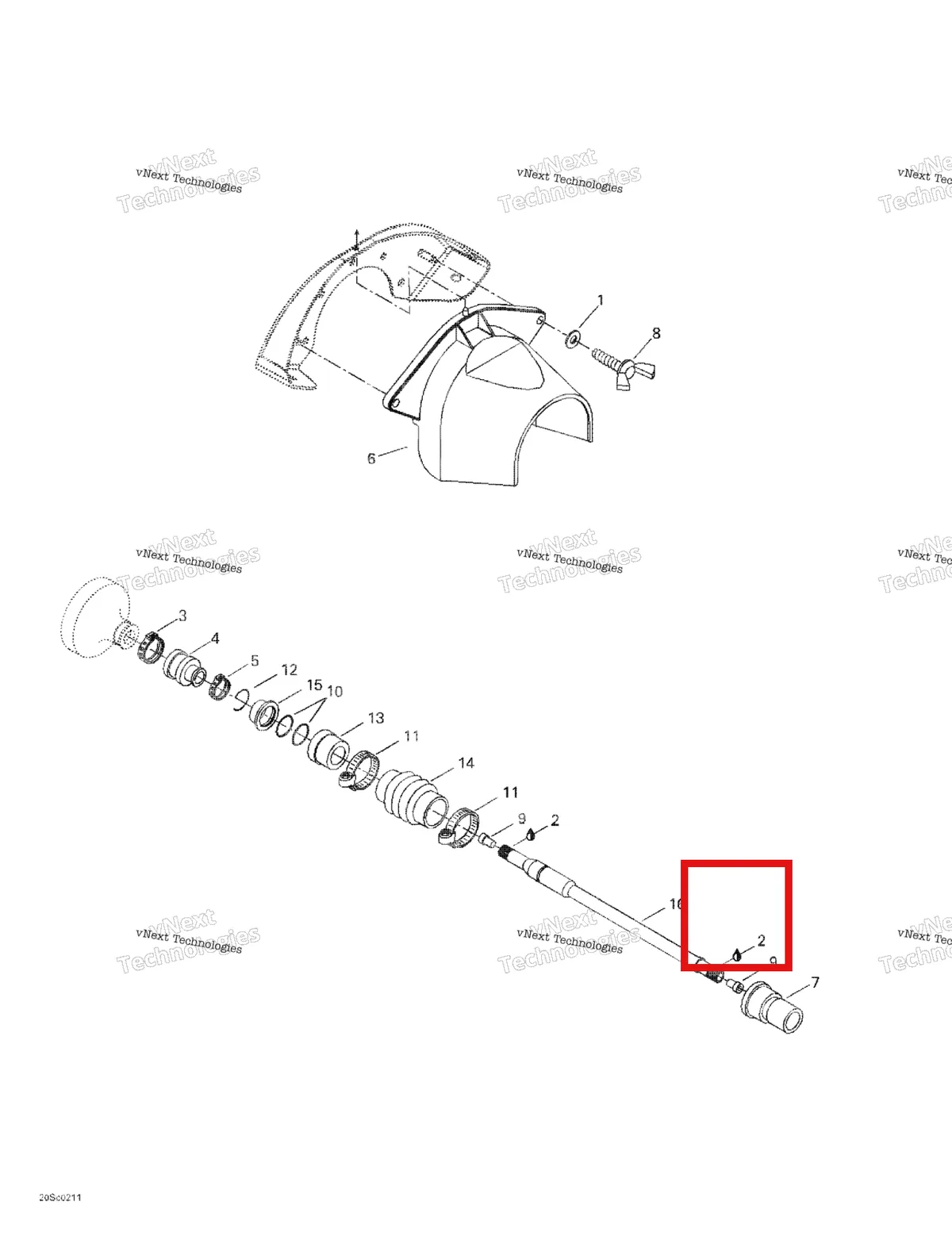 Деталь 272000094 на схеме узла 2003 Sea-Doo LRV DI, 5771 Drive System