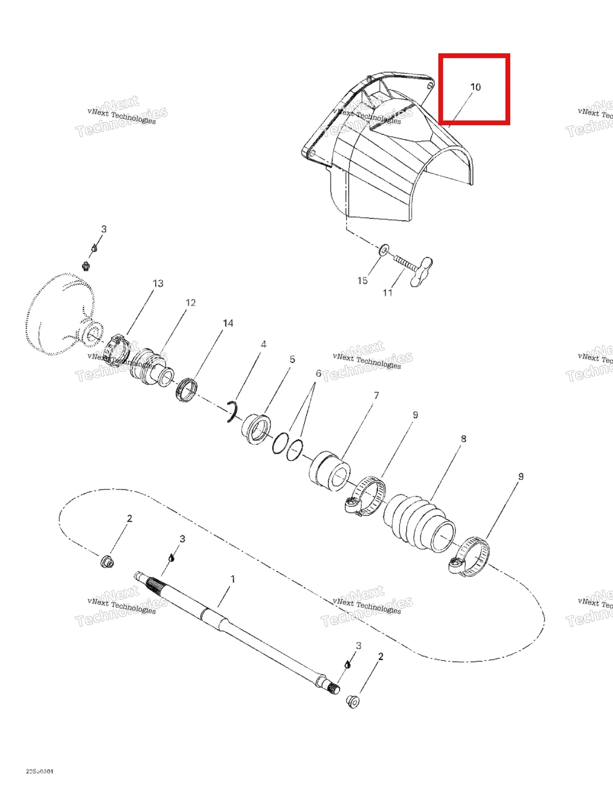 Деталь 272000095 на схеме узла 2003 Sea-Doo GTI Drive System