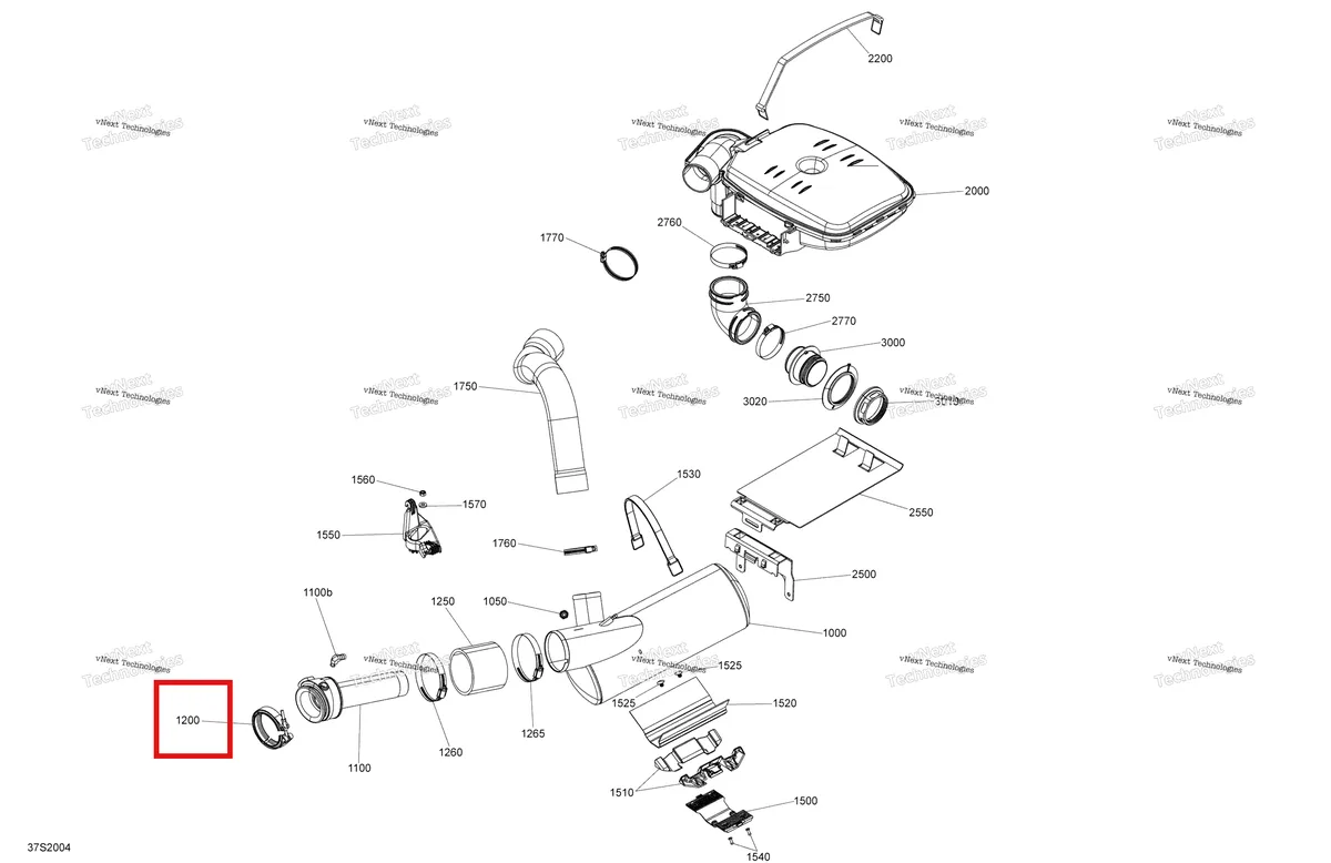 Деталь 274001417 на схеме узла Exhaust