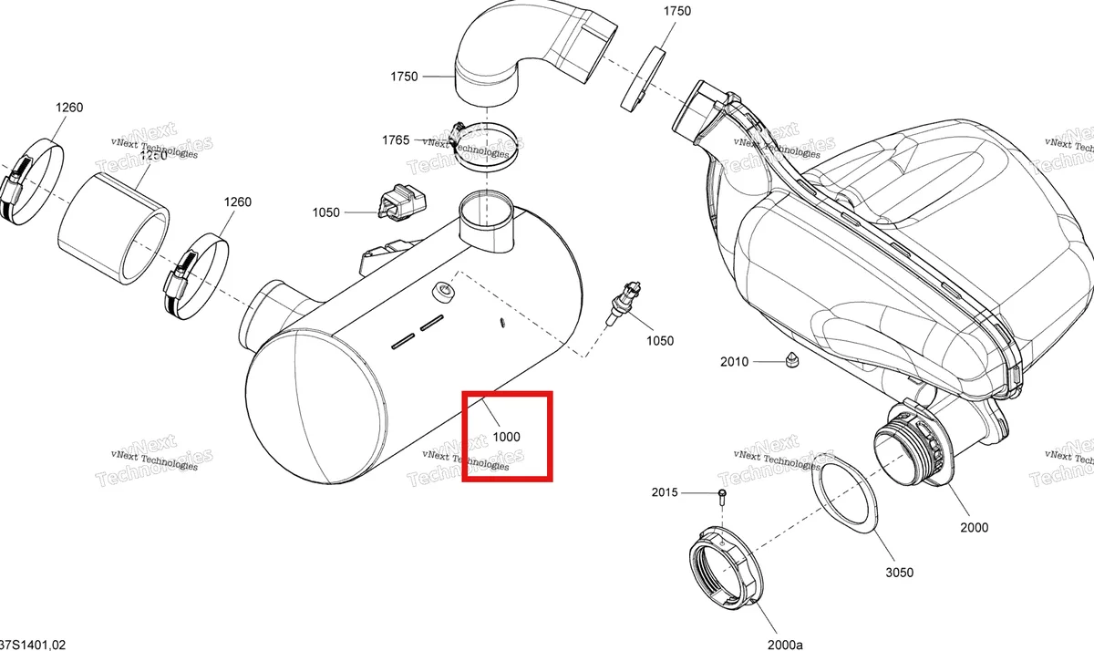 Деталь 274001452 на схеме узла Exhaust System