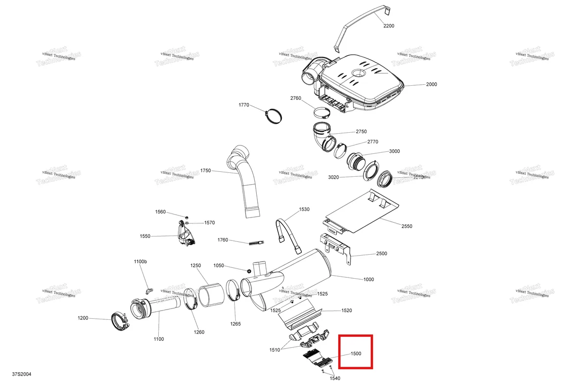 Деталь 274001479 на схеме узла Exhaust