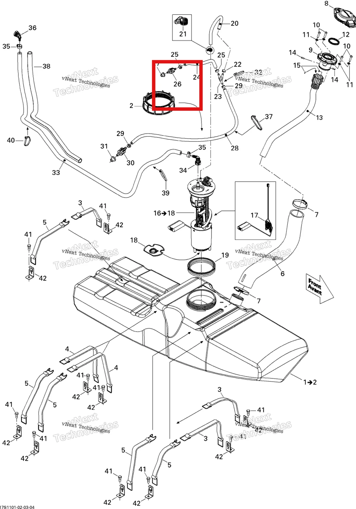 Деталь 275500770 на схеме узла Fuel System