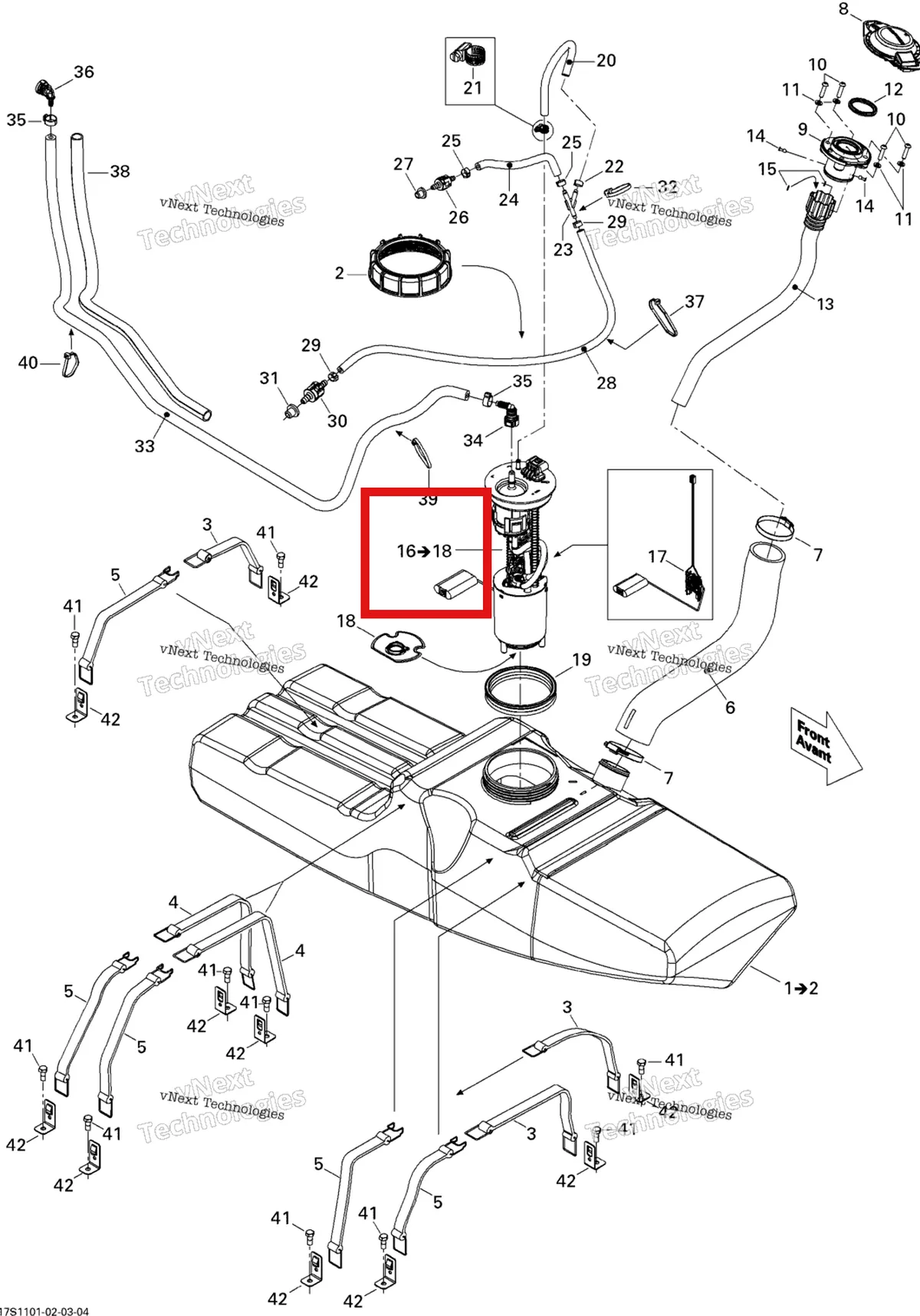 Деталь 275500779 на схеме узла Fuel System