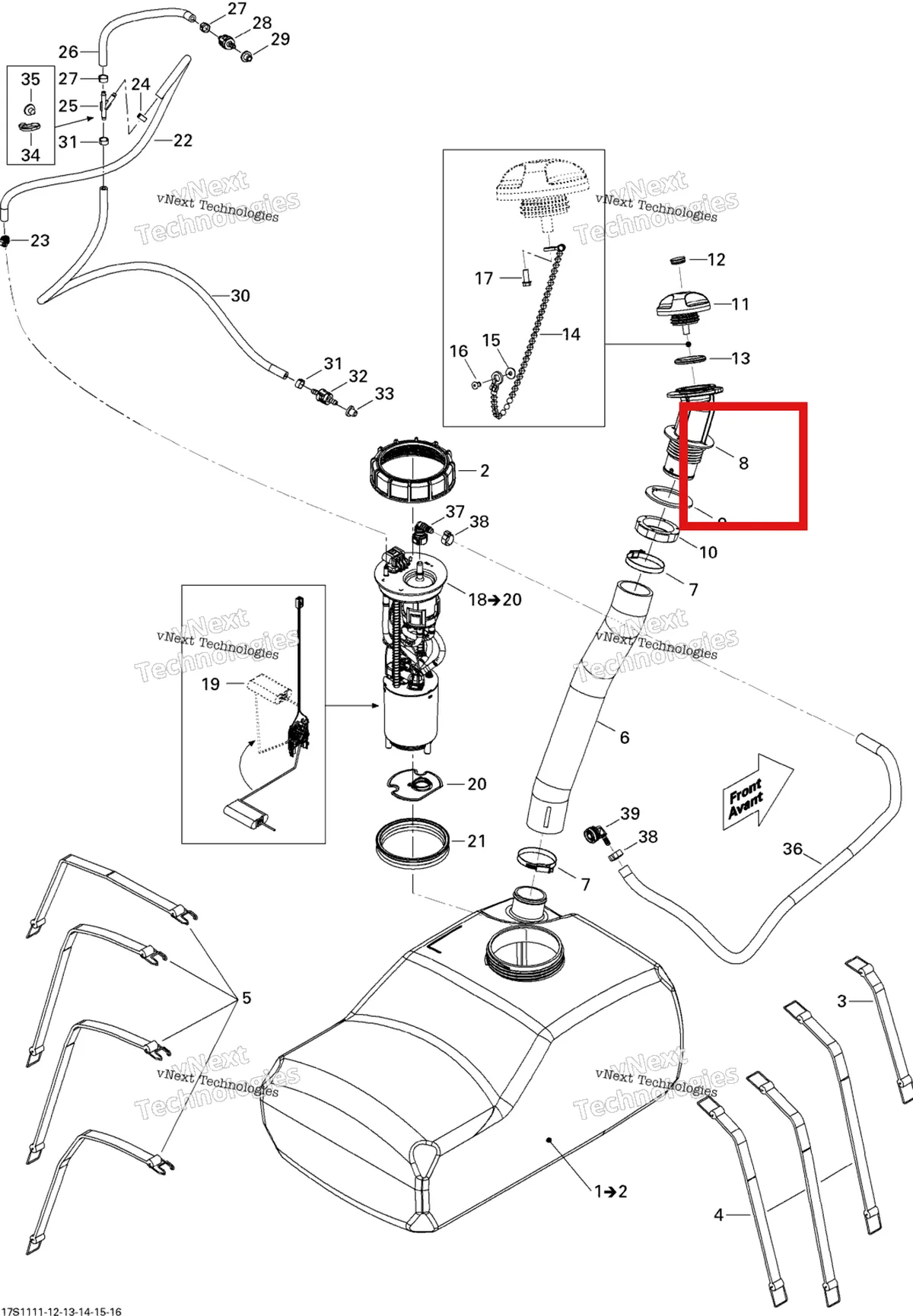 Деталь 275500803 на схеме узла Fuel System