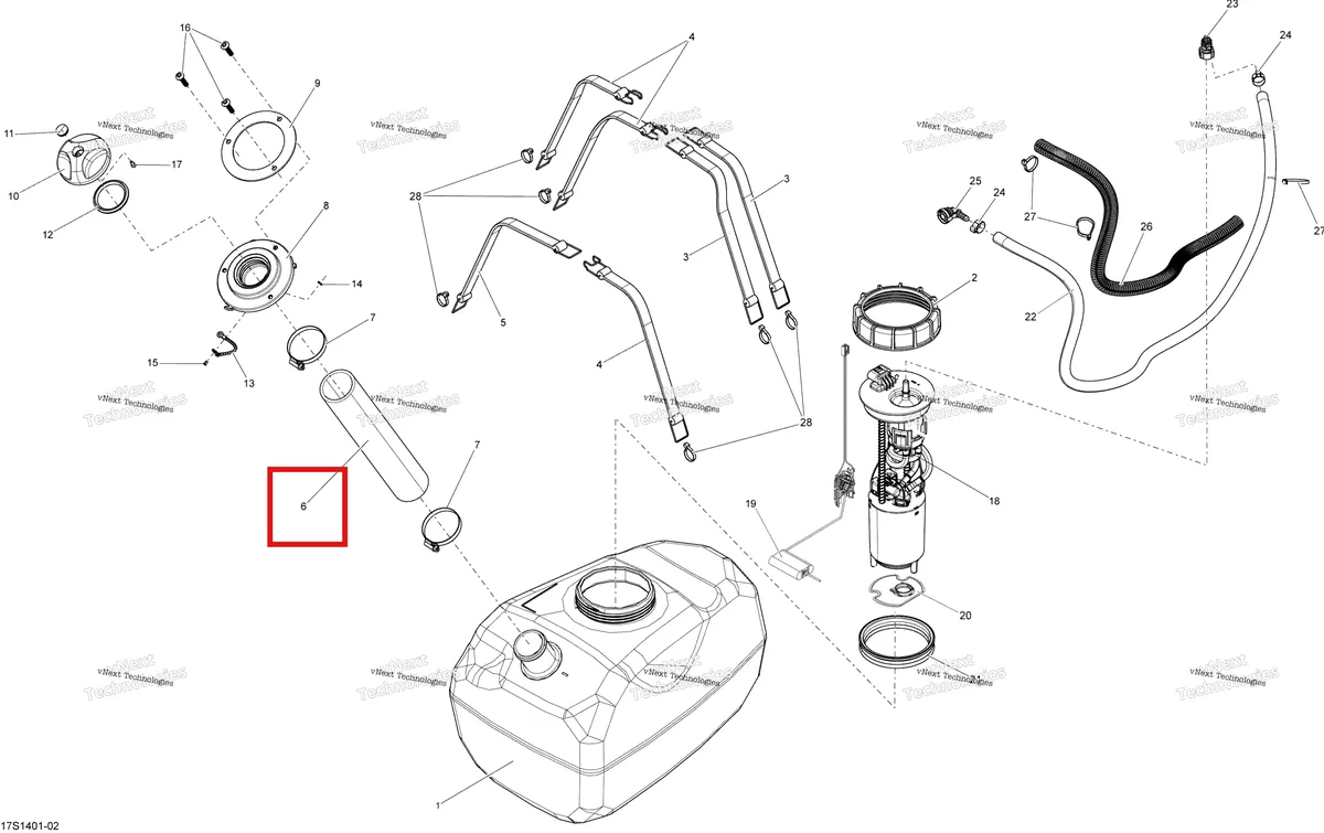 Деталь 275500824 на схеме узла Fuel System