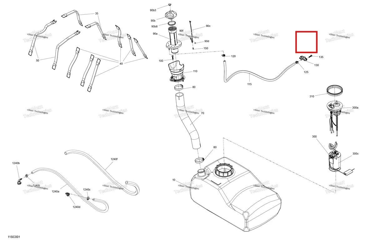 Деталь 275500975 на схеме узла 2023 Sea-Doo GTI 130 Engine - Fuel