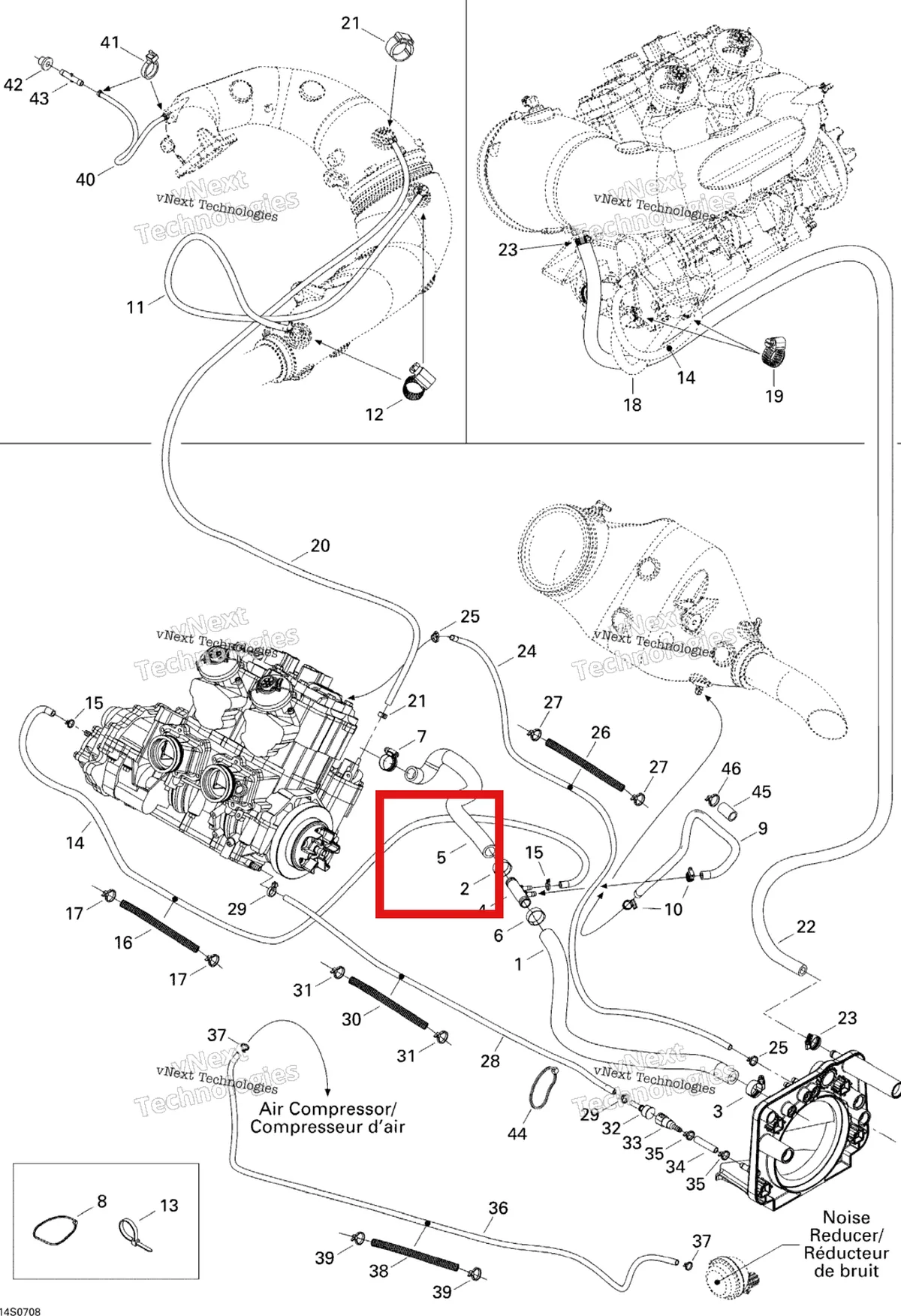 Схема применяемости: FORMED шланг Sea-Doo 276000157