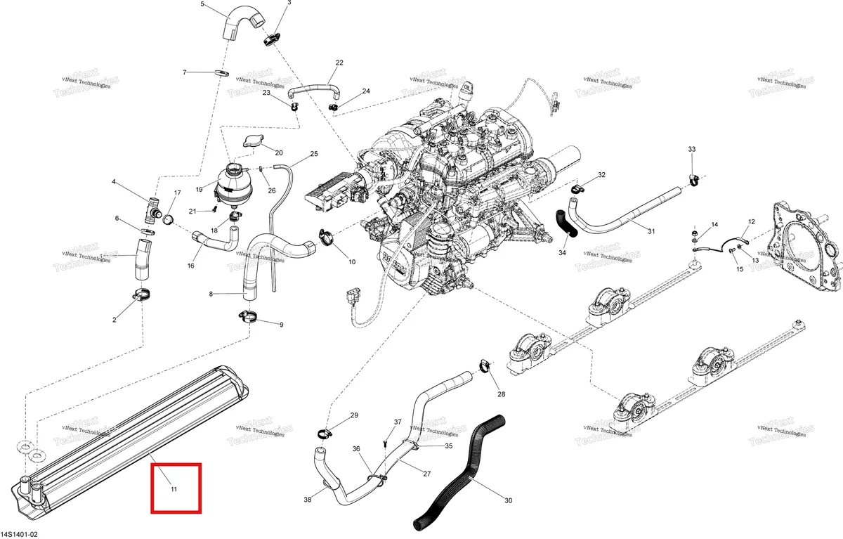 Деталь 276000314 на схеме узла Cooling System