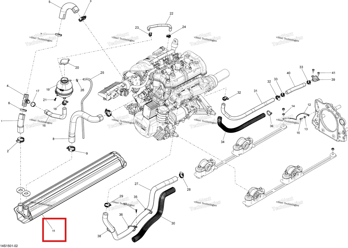Деталь 276000344 на схеме узла Cooling System