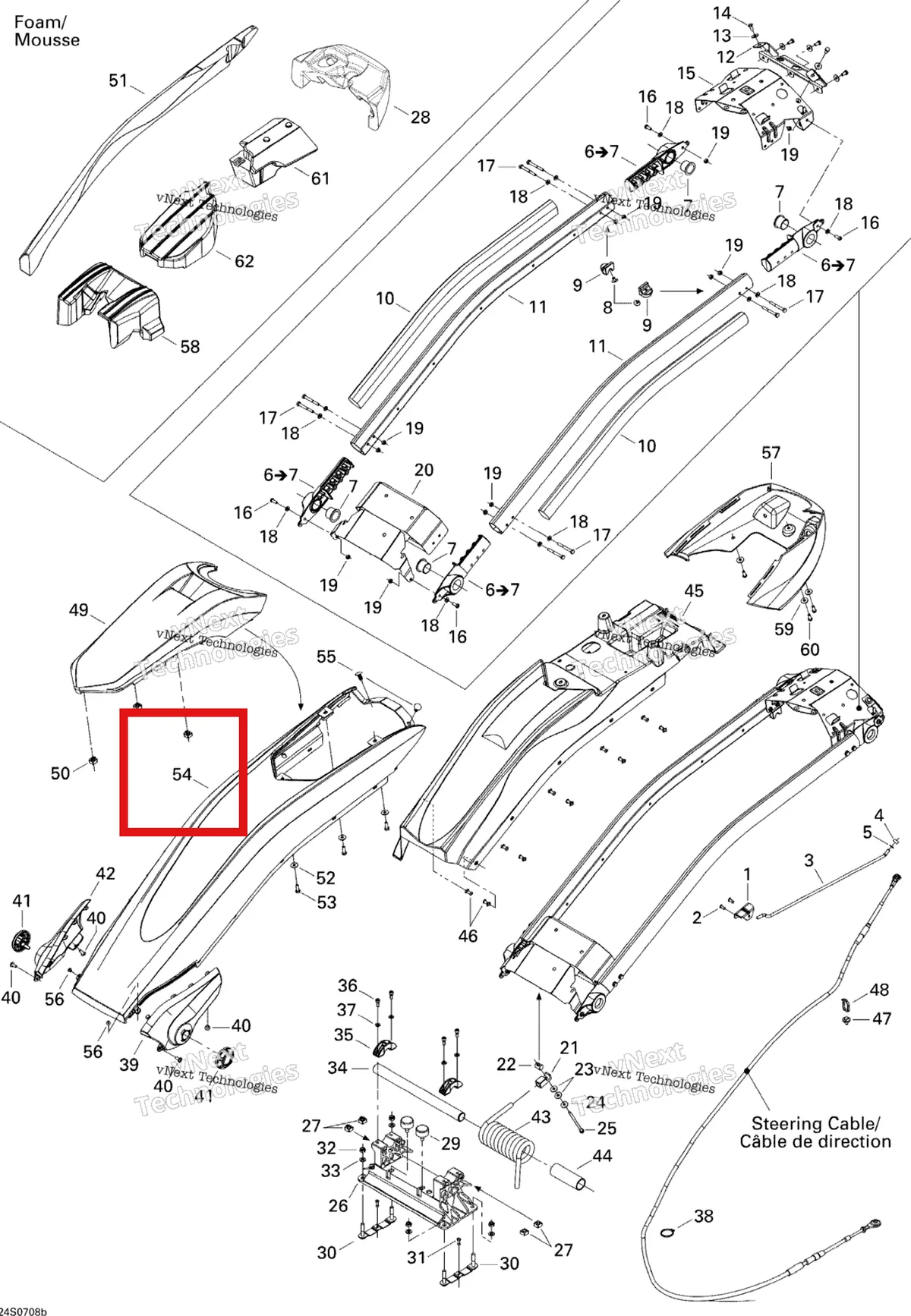 Схема применяемости: Pole крышка Viper красный B 176 Sea-Doo 277001418