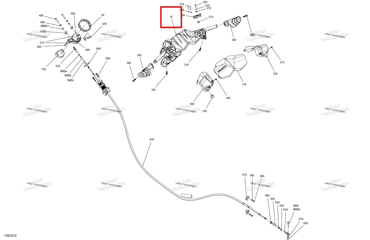 Деталь 277001952 на схеме узла 2023 Sea-Doo SPARK 60, 2022 Mechanic - Steering