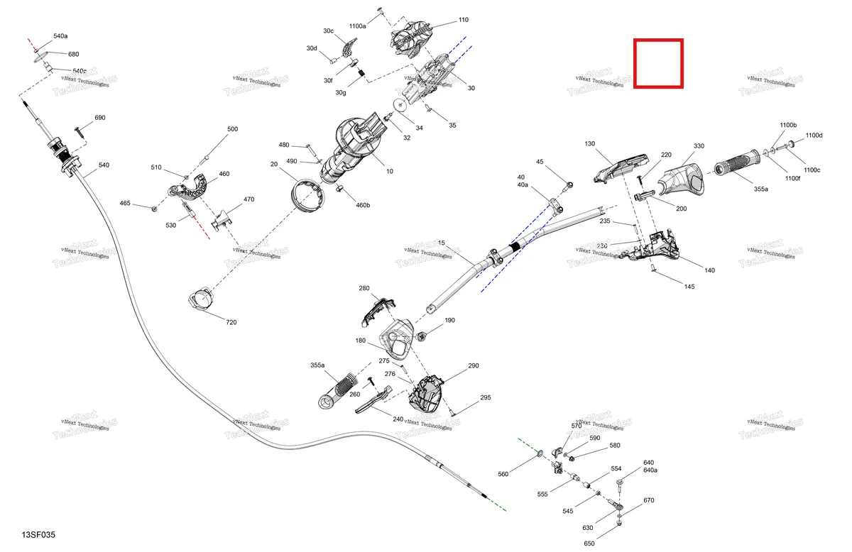 Схема применяемости: Anodized замок рычаг Sea-Doo Spark Trixx 2up (2023) (277002094)