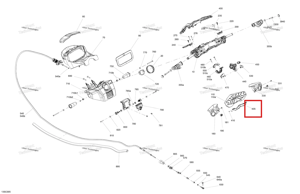 Деталь 277002191 на схеме узла 2023 Sea-Doo GTX LIMITED 300 Mechanic - Steering