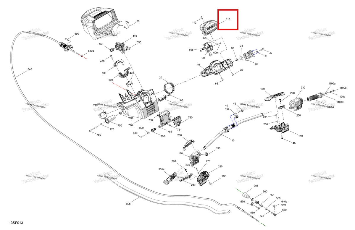 Деталь 277002229 на схеме узла 2026 Sea-Doo RXT - 325 - X - 22TE - Ice Metal - Audio Mechanic - Steering