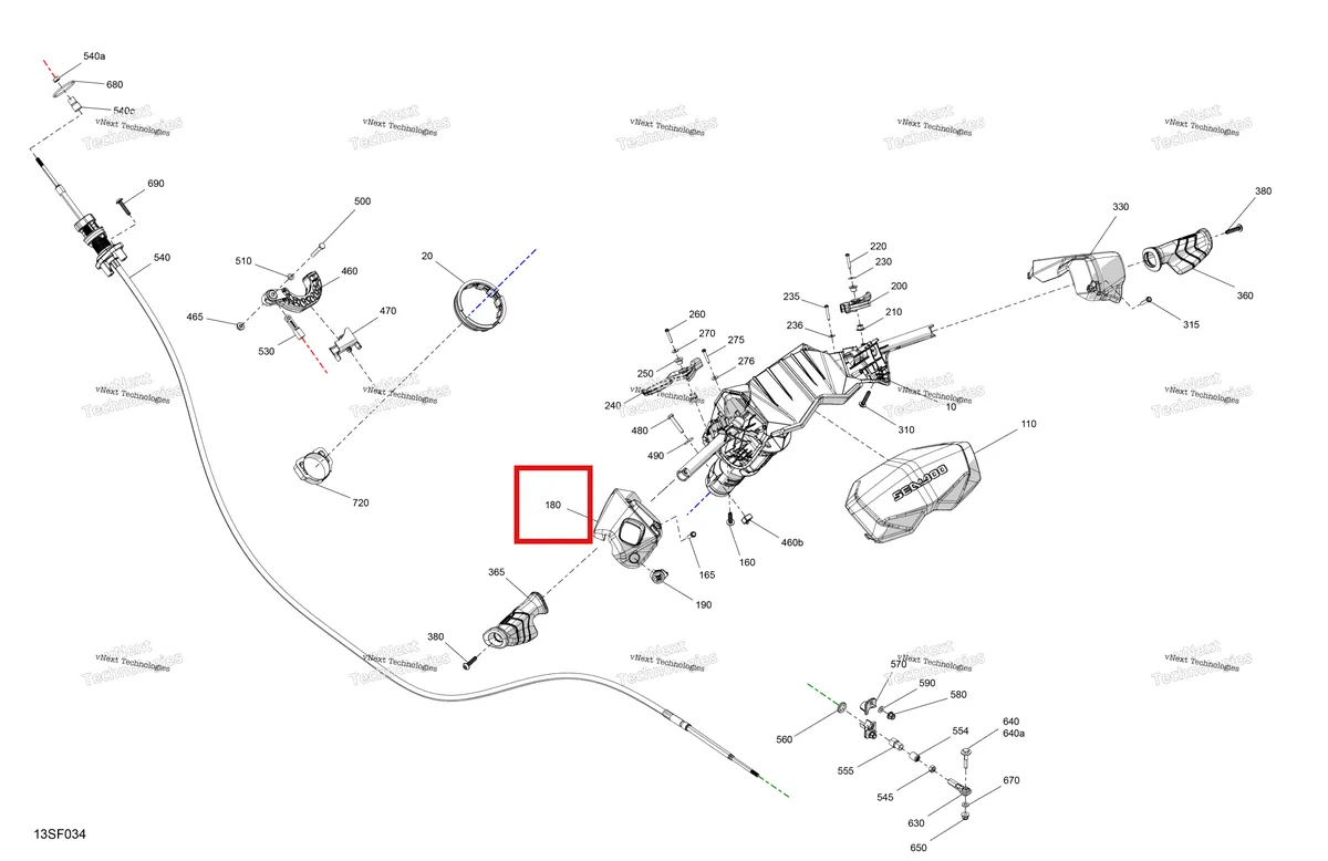 Схема применяемости: 277002466 Крышка блока левого Sea-Doo Spark 900 ACE Base (2026) (277002260)