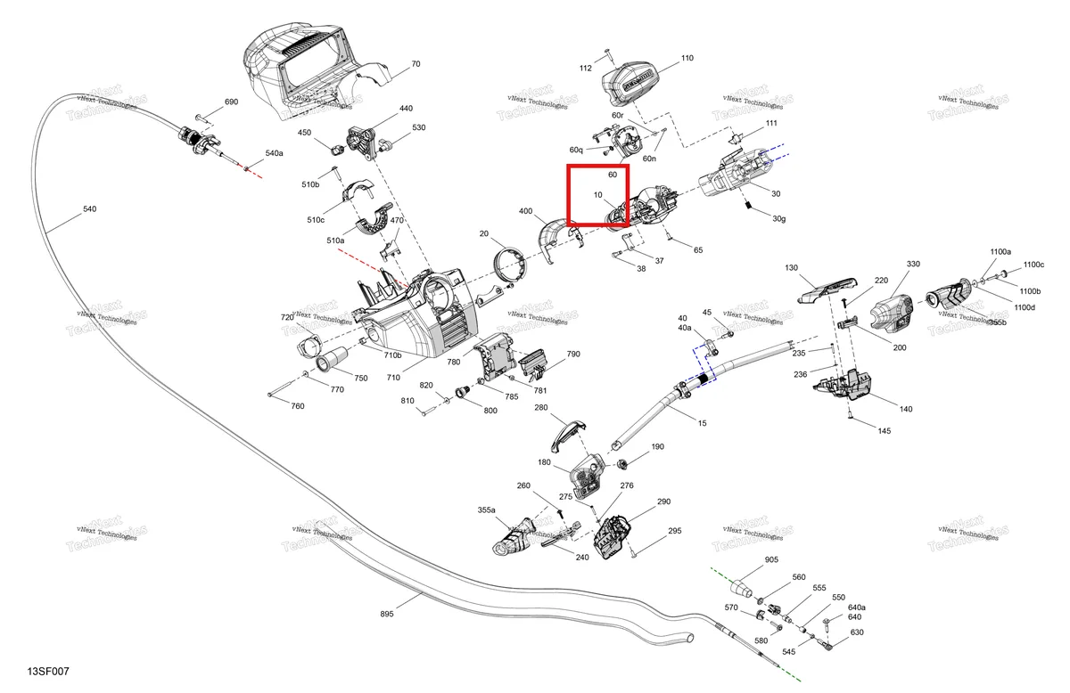 Деталь 277002298 на схеме узла 2026 Sea-Doo FISH PRO TROPHY - 170 - 19TB - Flint Grey - Audio Mechanic - Steering