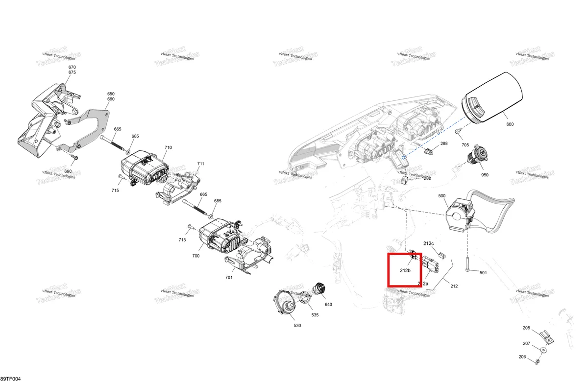 Деталь 278000216 (Провода Печать) на схеме узла 2026 Can-Am RENEGADE - 4X4 - XXC - 1000R EFI - 5VTB - Catalyst Gray Electric - Front Section