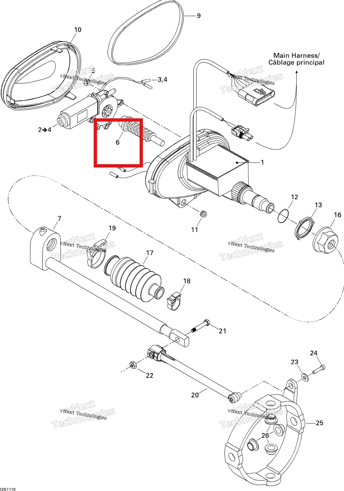 Деталь 278000428 на схеме узла 2011 Sea-Doo RXP-X 255 & RS Trim, Electrical