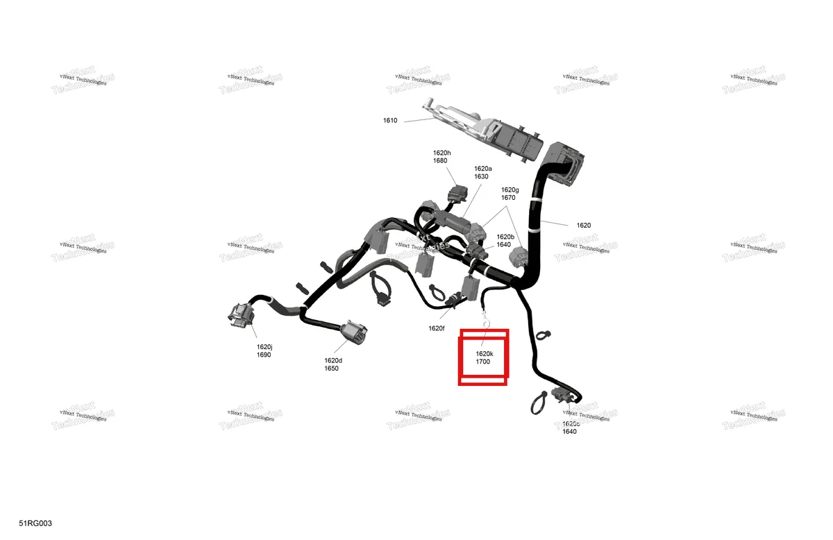 Деталь 278000992 (Терминал) на схеме узла 2027 Ski-Doo RENEGADE - Adrenaline with Enduro Package - 900 ACE - UNVA - Deep Black - 15X137X1.25IR Track Rotax - Engine Harness And Electronic Module