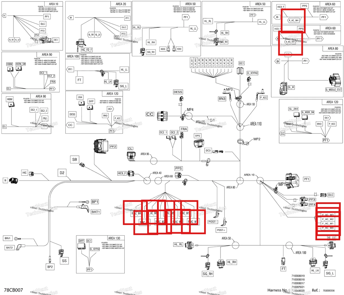 Деталь 278001009 на схеме узла 2022 Can-Am Traxter HD9 - DPS - CE Electric - Main Harness - 710008017
