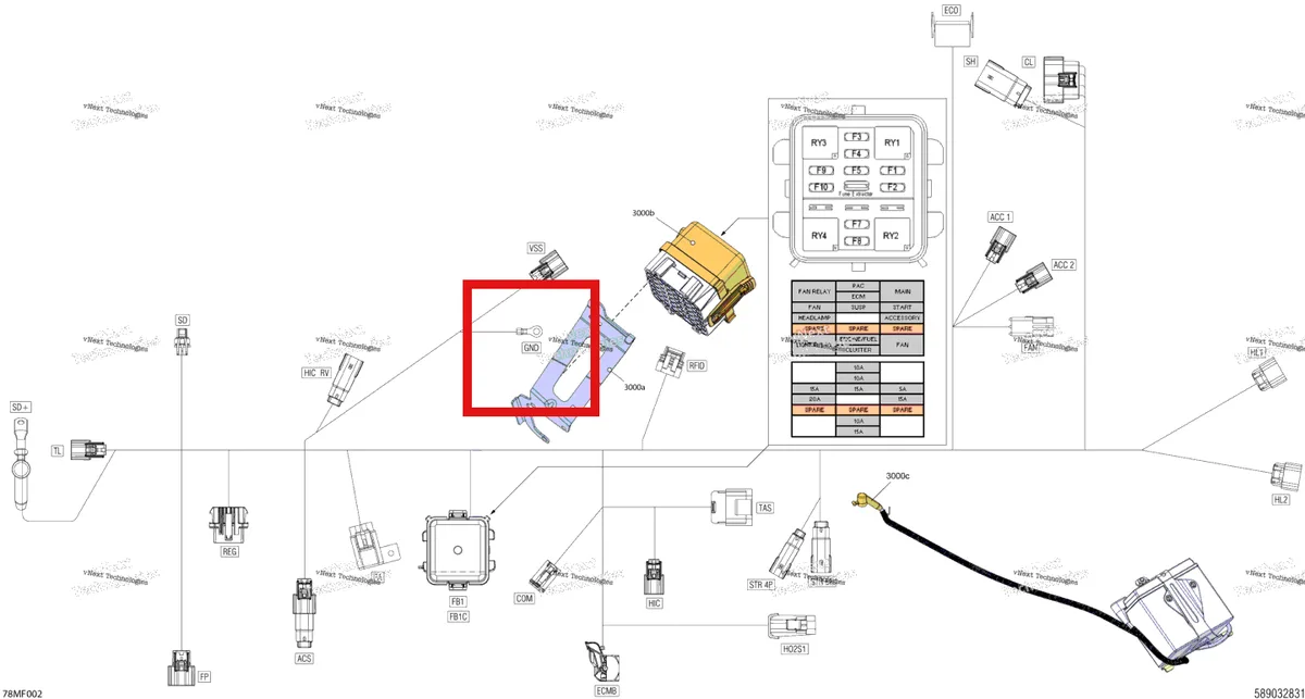 Деталь 278001392 (Деталь Terminal Open Barrel) на схеме узла 2026 Ski-Doo SKANDIC - SE - 900 ACE - ANTB - Deep Black - 20X154X1.8C Track Electric - Main Harness - 515179735