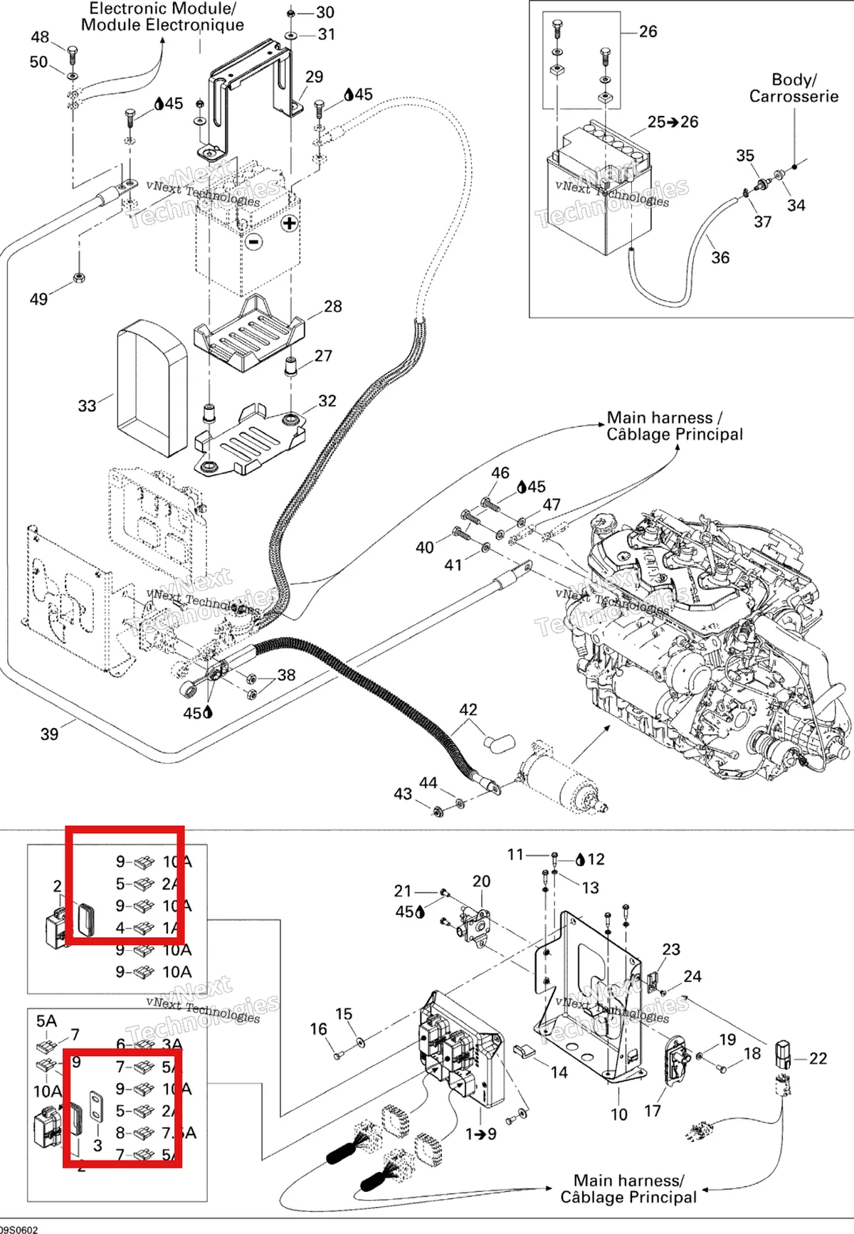 Деталь 278001442 на схеме узла 2006 Sea-Doo GTI Rental Electrical System Gti Rental