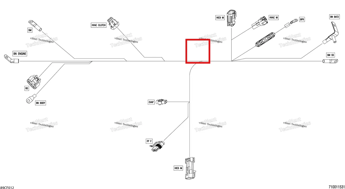 Деталь 278001481 (Деталь Terminal Female) на схеме узла 2026 Can-Am Defender - HD10 - DPSCAB - 8UTF - Compass Green - 65