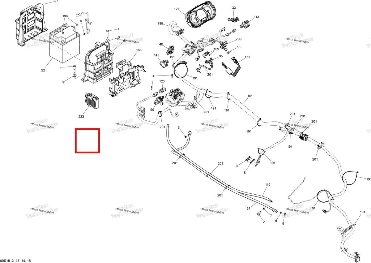 Деталь 278001882 на схеме узла 2015 Sea-Doo GTI Electrical System