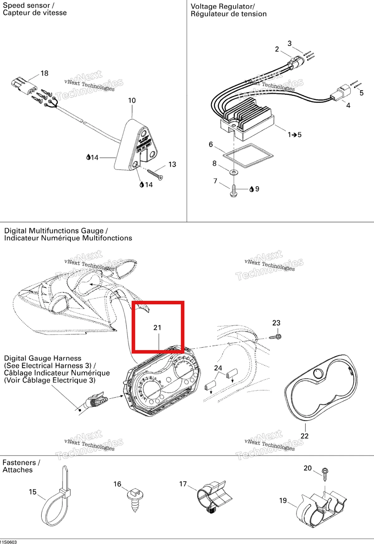 Деталь 278002107 на схеме узла 2006 Sea-Doo GTX 4-TEC SC Electrical Accessories