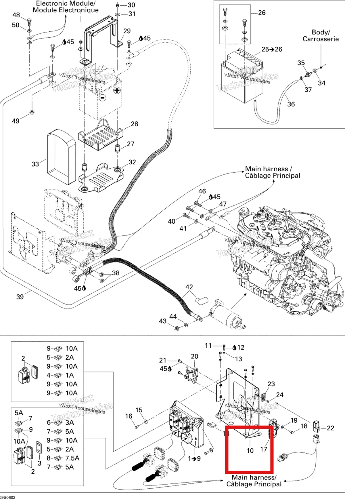 Деталь 278002139 на схеме узла 2006 Sea-Doo GTI Rental Electrical System Gti Rental