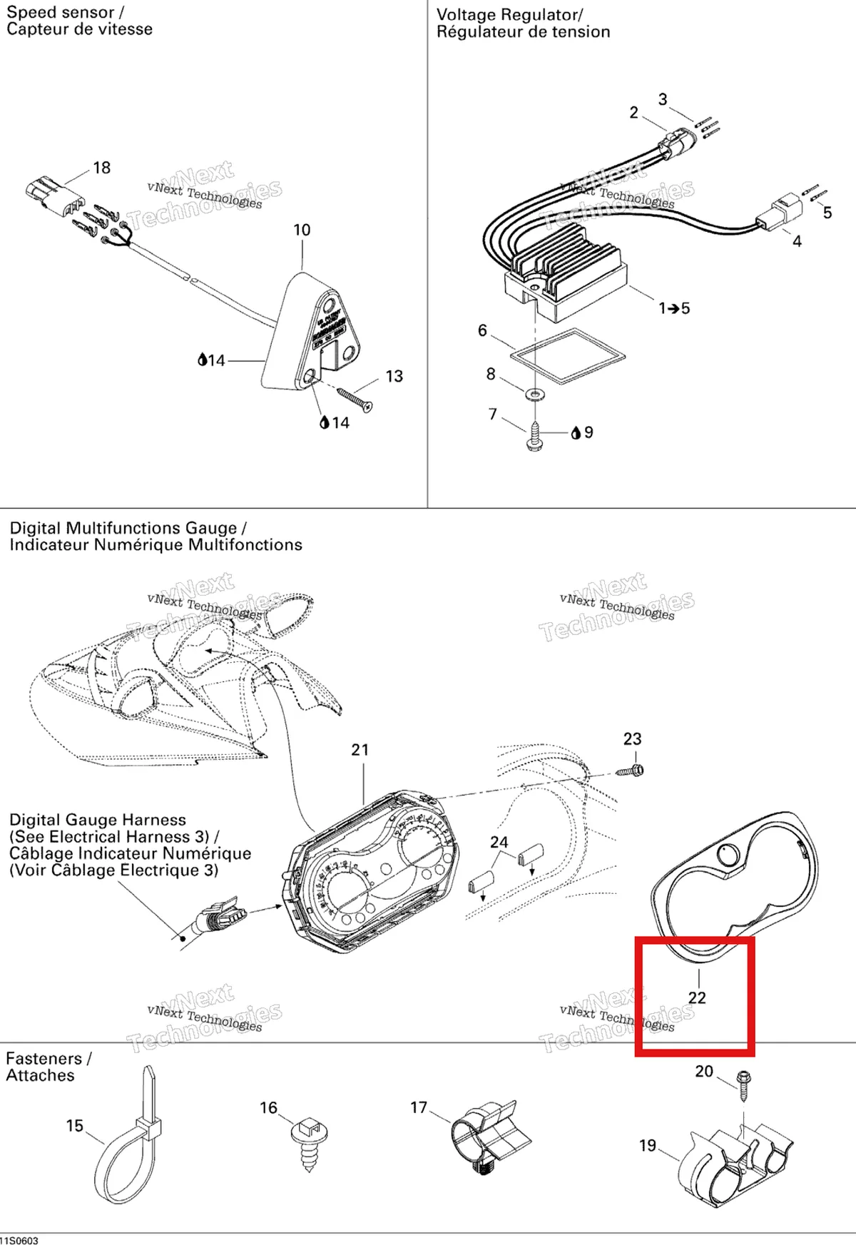 Деталь 278002144 на схеме узла 2006 Sea-Doo GTX 4-TEC SC Electrical Accessories