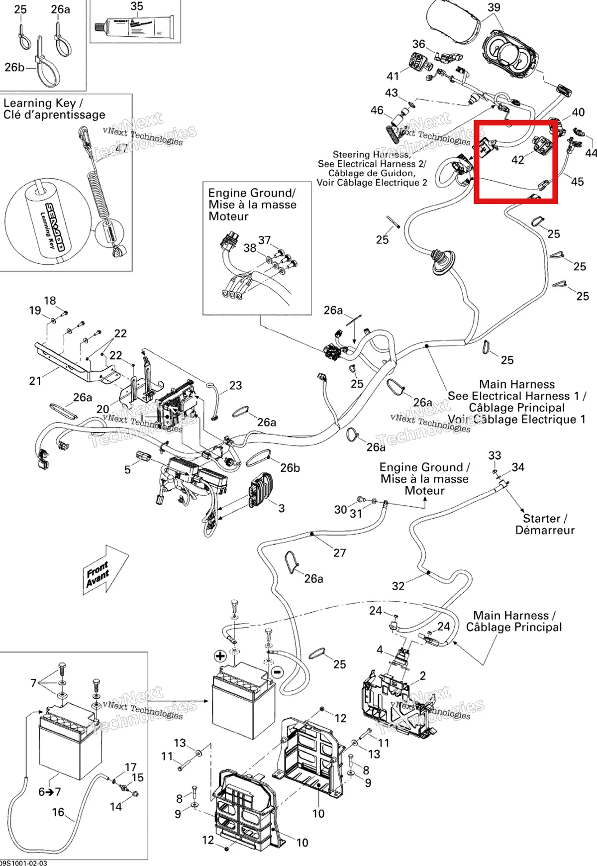 Деталь 278002315 на схеме узла 2010 Sea-Doo GTX LTD iS 260 Electrical System