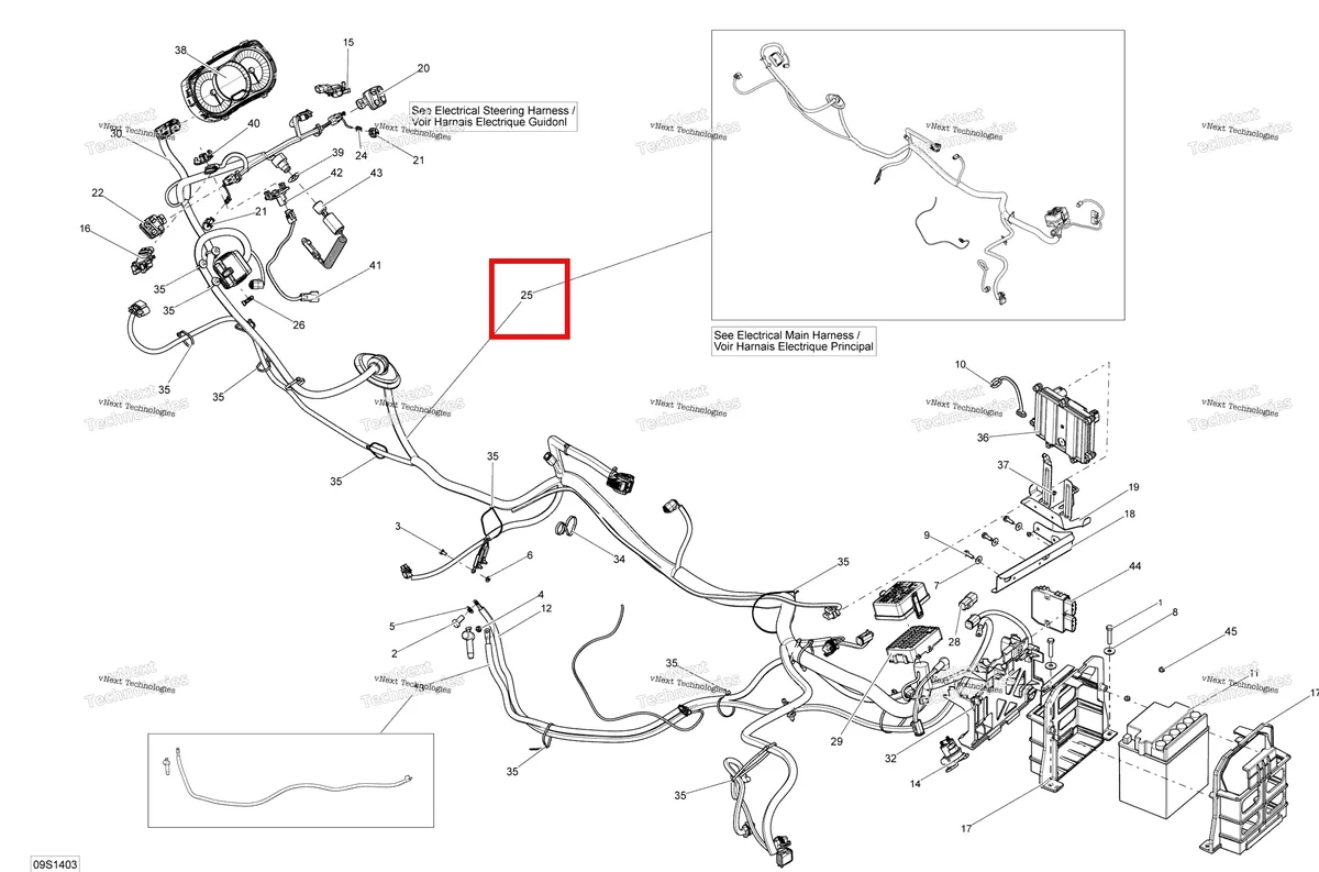 Деталь 278002874 на схеме узла 2014 Sea-Doo GTX LTD iS 260 Electrical System