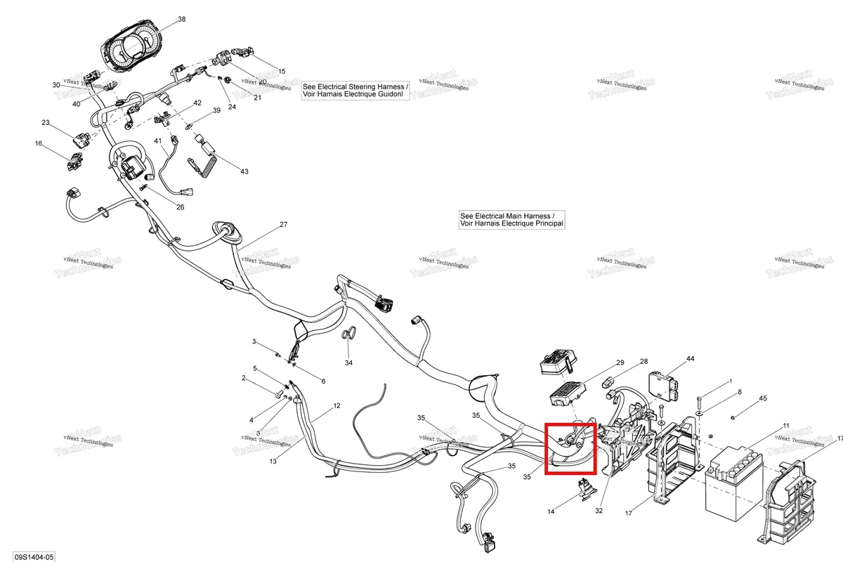 Деталь 278002940 на схеме узла 2014 Sea-Doo GTX S 155 Electrical System