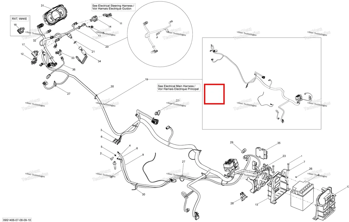 Деталь 278002950 на схеме узла 2014 Sea-Doo GTX 155 Electrical System