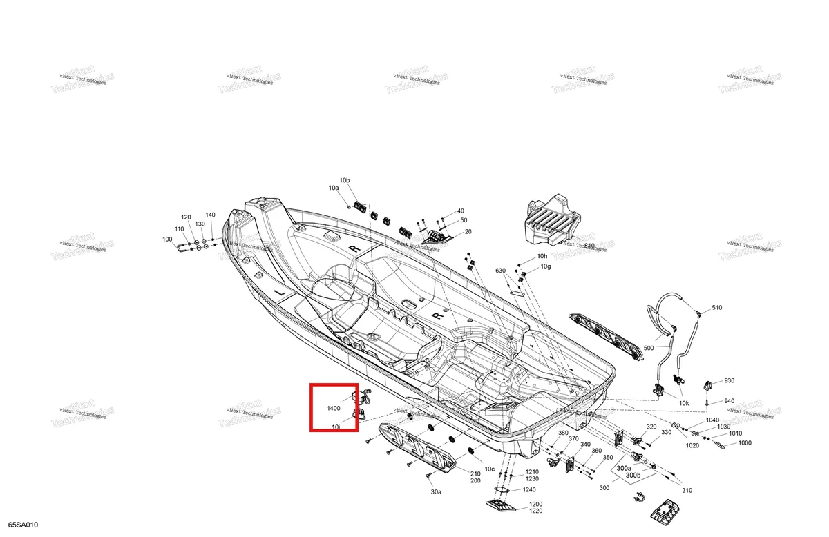 Деталь 278002954 (Depth датчик Sea-Doo GTX (2016) (278002954)) на схеме узла 2021 Sea-Doo GTX LIMITED 300 Body - Hull