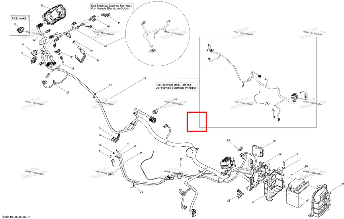 Деталь 278003010 на схеме узла 2014 Sea-Doo GTX LTD 215 Electrical System