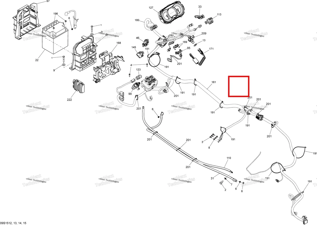 Деталь 278003048 на схеме узла 2015 Sea-Doo GTI Electrical System