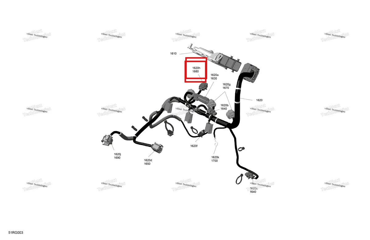 Деталь 278003197 на схеме узла 2027 Ski-Doo RENEGADE - Adrenaline with Enduro Package - 900 ACE - UNVA - Deep Black - 15X137X1.25IR Track Rotax - Engine Harness And Electronic Module