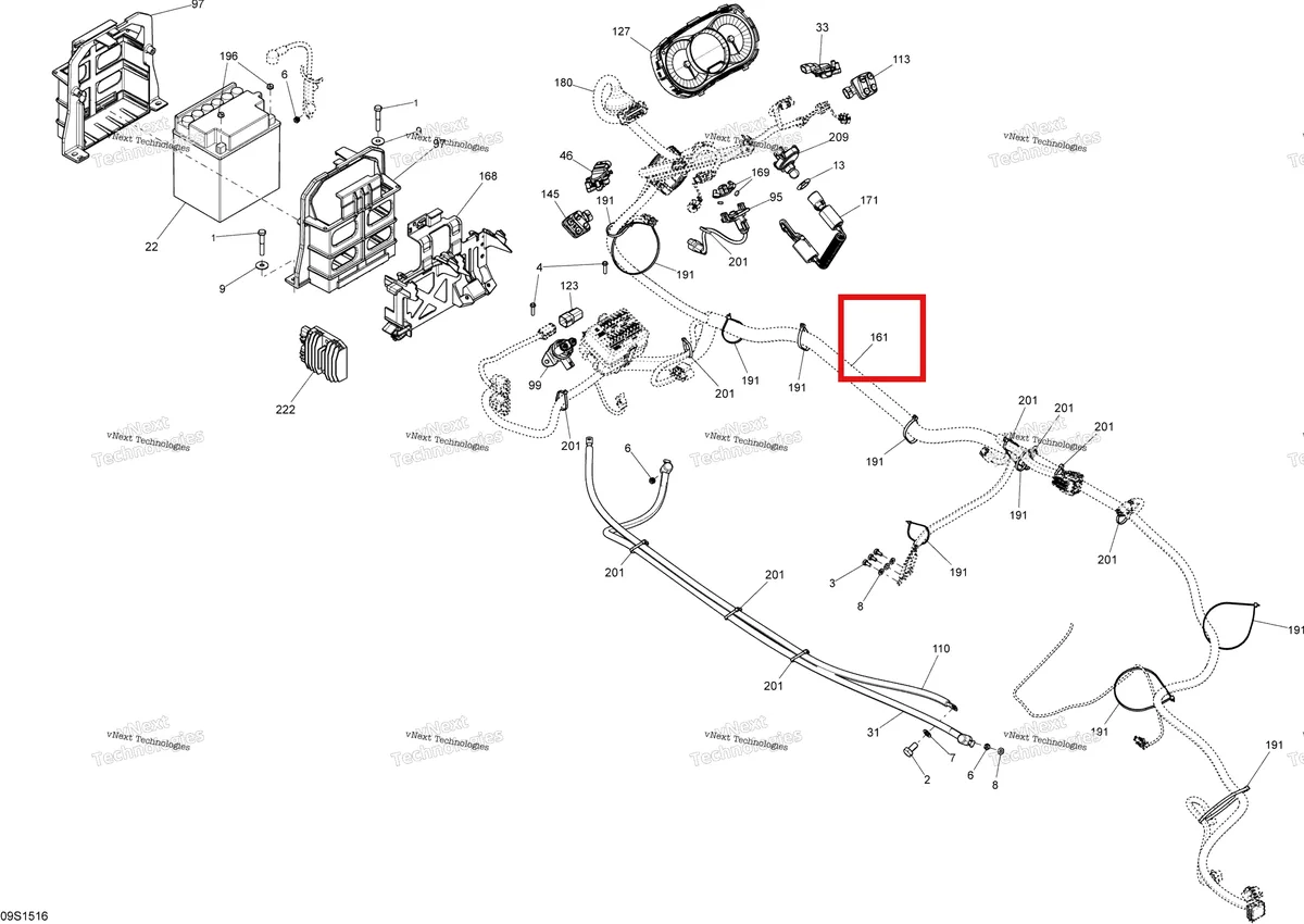 Деталь 278003256 на схеме узла 2015 Sea-Doo GTI LTD 155 Electrical System