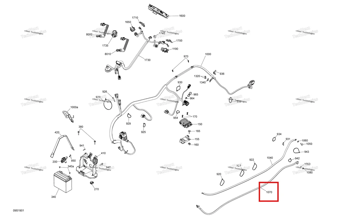 Деталь 278003409 на схеме узла 2019 Sea-Doo GTI 90 Electrical System