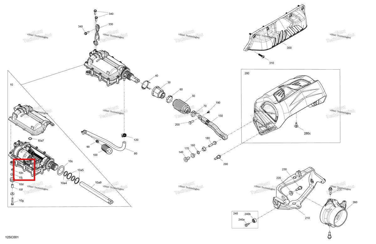 Деталь 278003606 на схеме узла 2023 Sea-Doo GTI 130 Mechanic - Reverse