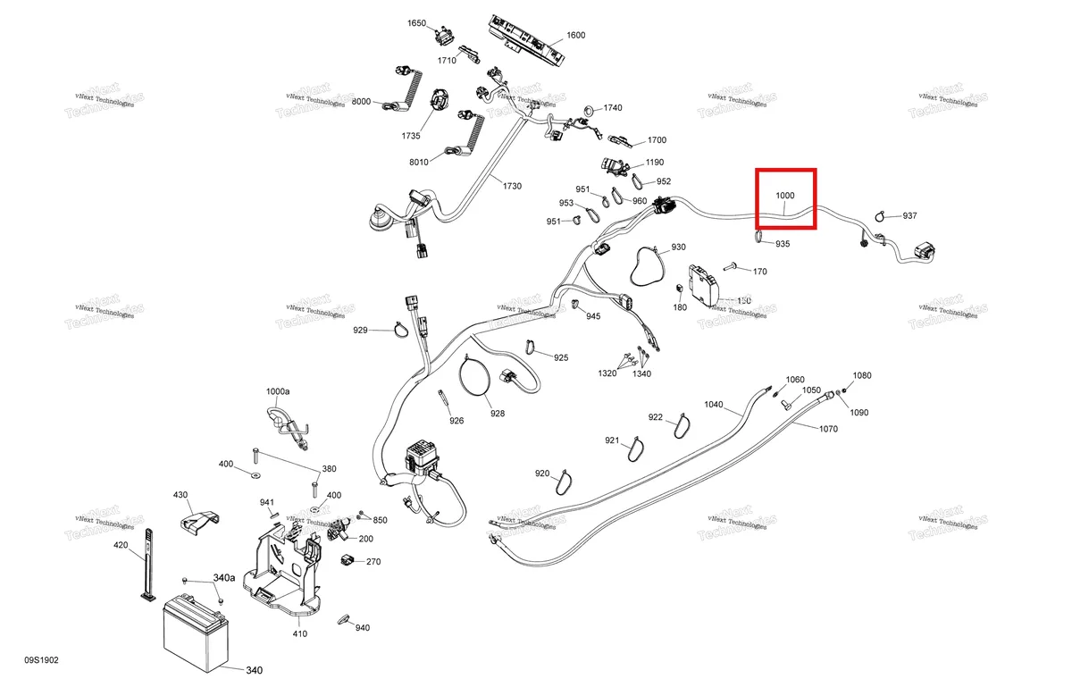 Деталь 278003706 на схеме узла 2019 Sea-Doo GTI 130 Electrical System